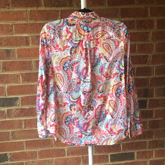 Talbot cotton long sleeve button up shirt. - Picture 5 of 5